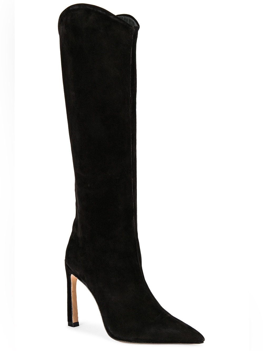SCHUTZ Maryana Sculpt Boot Size 7 B in Black Suede